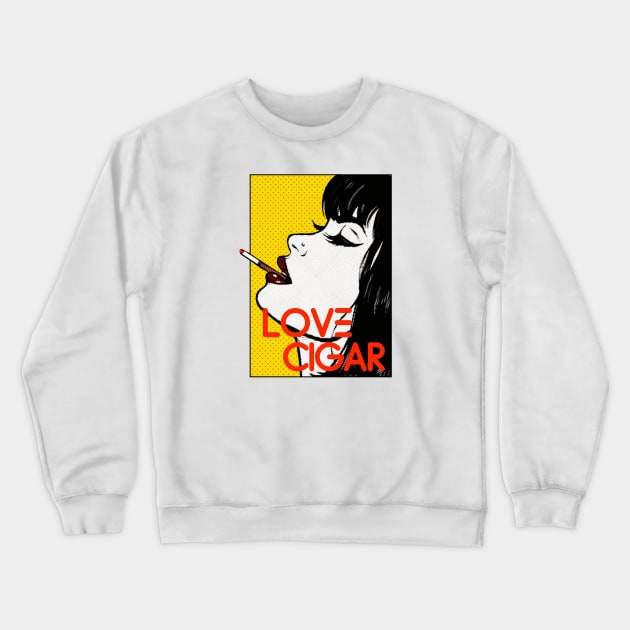 Love cigar Crewneck Sweatshirt by psninetynine